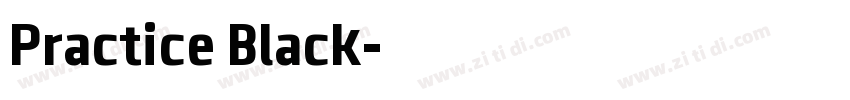 Practice Black字体转换